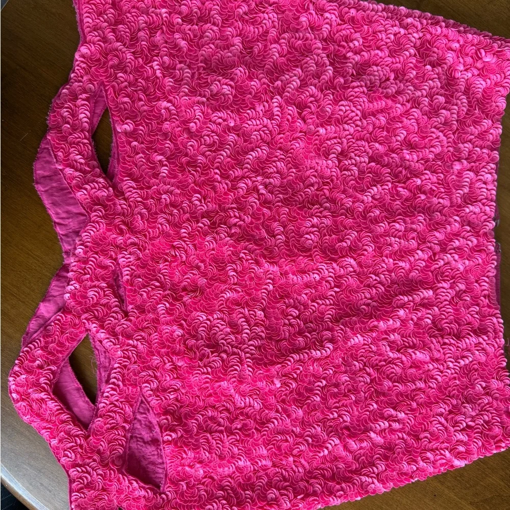 Aje Catara Pink Sequin Skirt - Picture 4 of 7